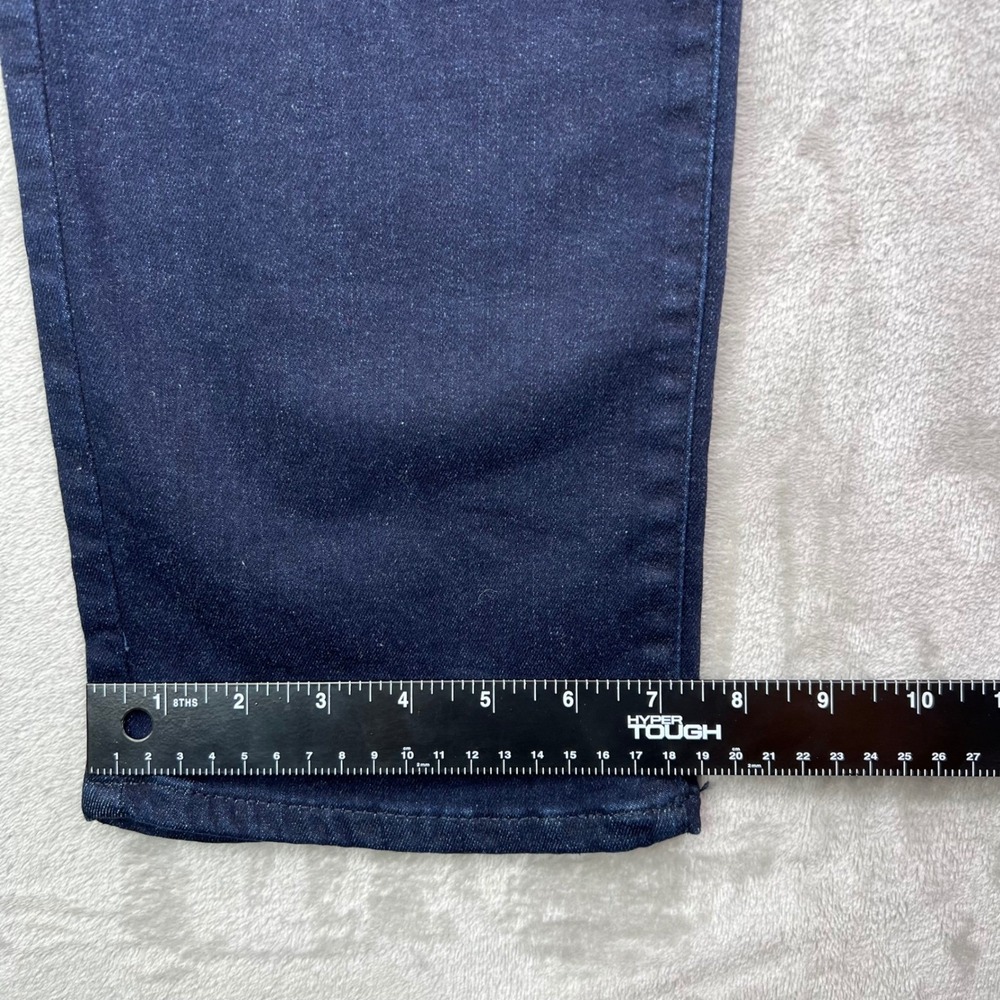 NYDJ Marilyn Straight Jeans Womens 4 Dark Blue Rinse Stretch Lift Tuck Denim New - Picture 8 of 15